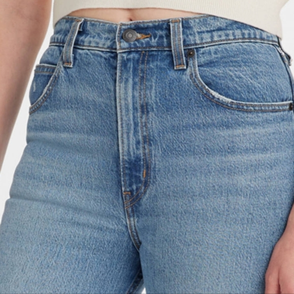 Levi's Red Tab High Rise Flare Cut Blue Jeans, Size: Medium (12), Color: Blue - Picture 14 of 14